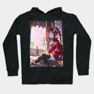 Kurumi Tokisaki Date A Live Anime Amid Sakura Tea Hoodie