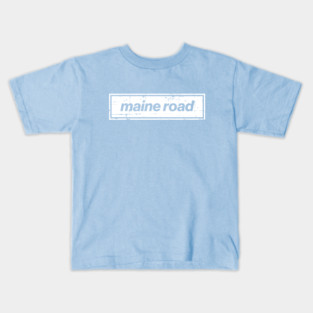 Maine Road White City Oasis Indie Music Manchester Kids T-Shirt