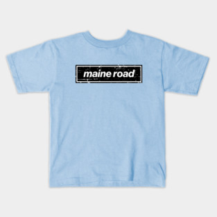 Maine Road Black City Oasis Indie Music Manchester Kids T-Shirt