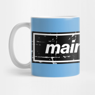 Maine Road Black City Oasis Indie Music Manchester Mug