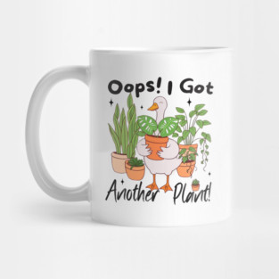 Oops I Got Another Plant Goose Sarcastic Gardening Humor Vintage Goose Meme Mug