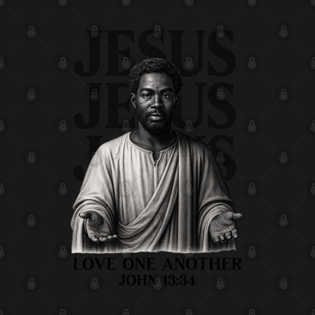 Black Jesus - Love One Another by UrbanLifeApparel
