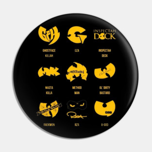 Wu Tang Member Logo Pin