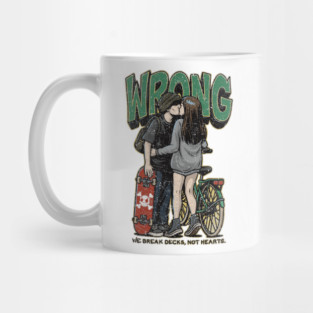 Break Decks Not Hearts – Skater Love Story Mug