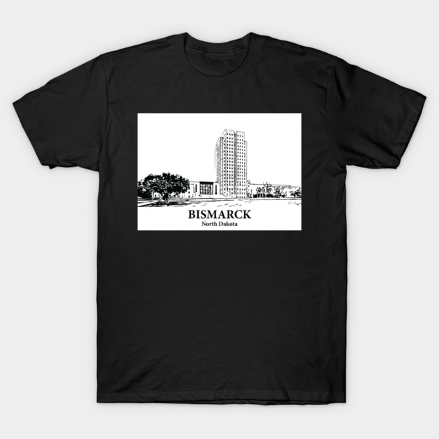 Bismarck - North Dakota T-Shirt by Lakeric