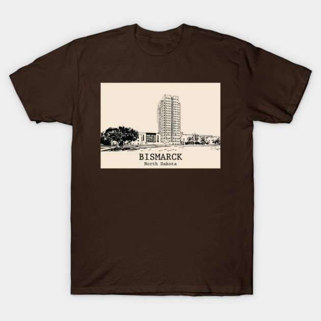 Bismarck - North Dakota T-Shirt by Lakeric