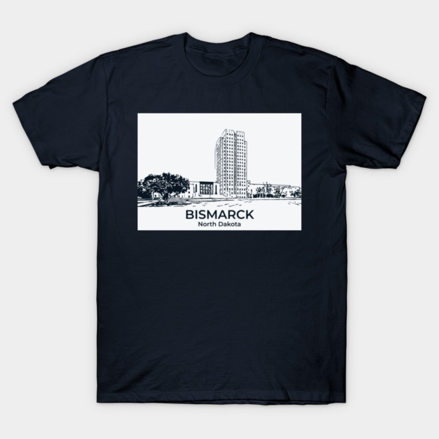 Bismarck - North Dakota T-Shirt by Lakeric