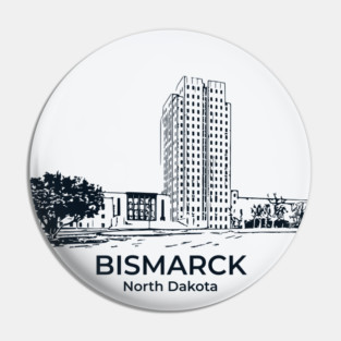 Bismarck - North Dakota Pin