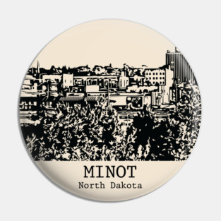 Minot - North Dakota Pin