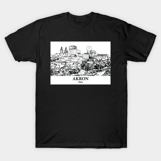 Akron - Ohio T-Shirt by Lakeric