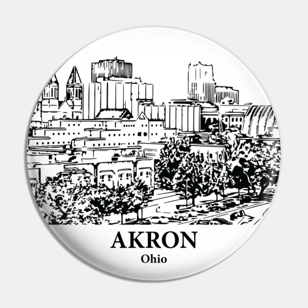 Akron - Ohio Pin by Lakeric