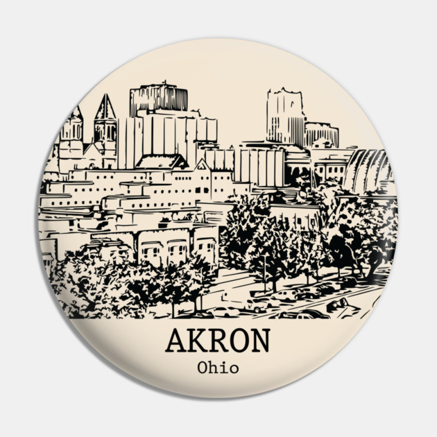 Akron - Ohio Pin by Lakeric