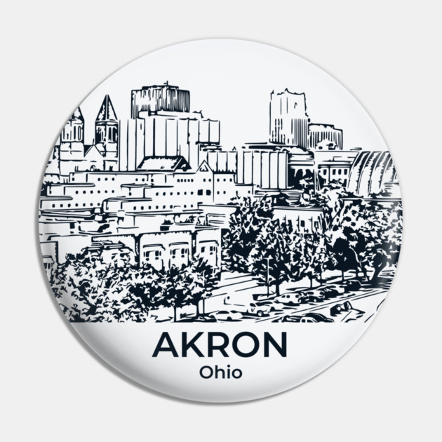 Akron - Ohio Pin by Lakeric