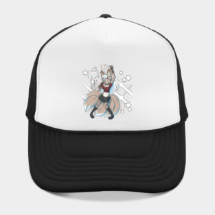 Punk Rock Fox Kitsune Girl Hat