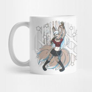 Punk Rock Fox Kitsune Girl Mug