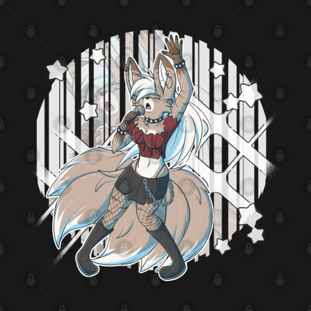 Punk Rock Fox Kitsune Girl by Fennek