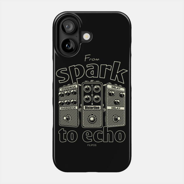 From Spark to Echo. Guitar. Phone Case by filiposwear