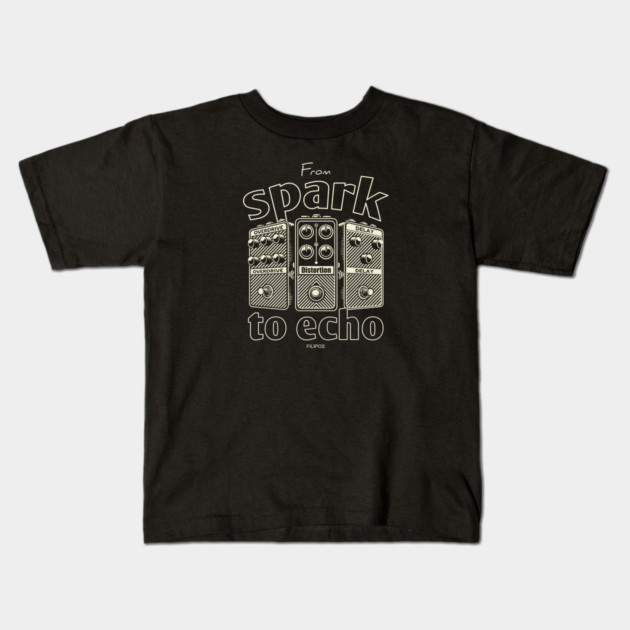 From Spark to Echo. Guitar. Kids T-Shirt by filiposwear