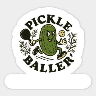 Pickle Baller Sticker