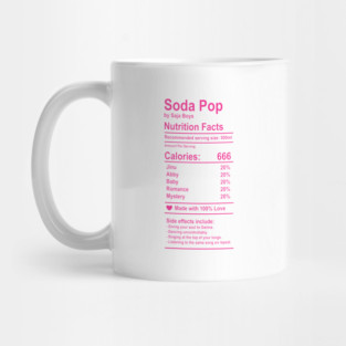Saja Boys Nutrition Facts Mug
