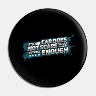 Race Car Racing Fast Sportscar Driver Tuner Gift Pin