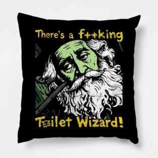 Toilet Wizard Pillow