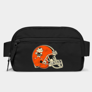 Retro Distressed Cleveland Browns Brownie Helmet Bag