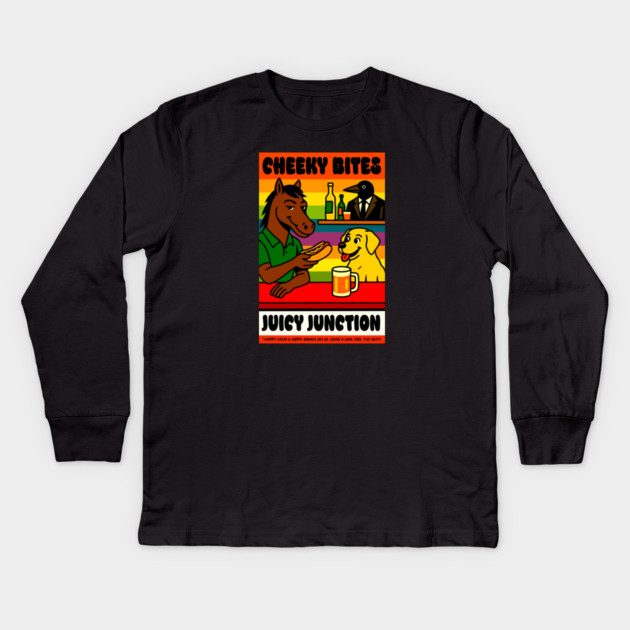 CHEEKY BITES Kids Long Sleeve T-Shirt by Fabrik
