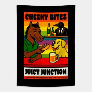 CHEEKY BITES Tapestry