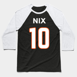 Bo Nix Bo Knows Denver Broncos 10 Baseball T-Shirt