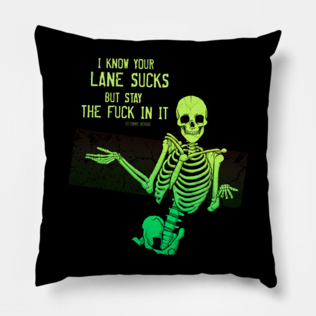 Do Us All A Favor Pillow by Tommy Devoid