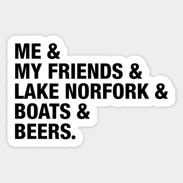Arkansas Summer Plans - Lake Norfork Sticker by rt-shirts
