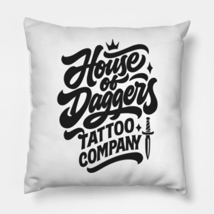 The House of daggers tattoo Company Pillow