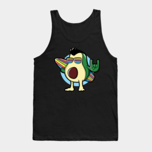 Surfing Avocado Tank Top
