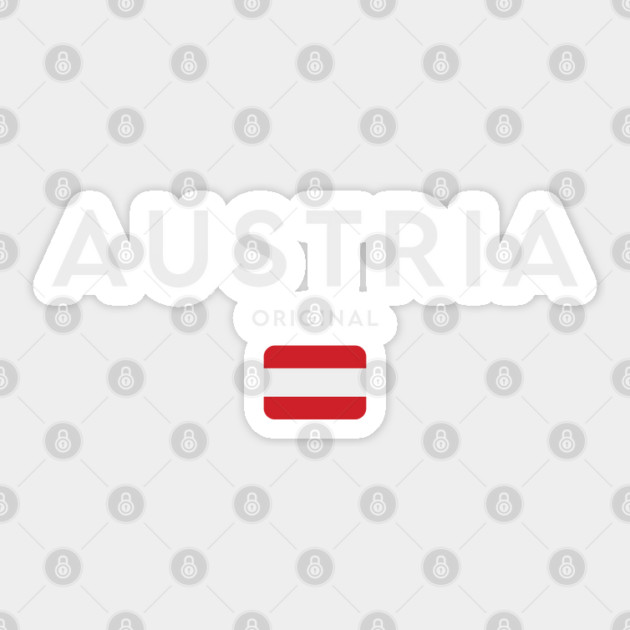 Austria flag, austrian flag Sticker by eka123