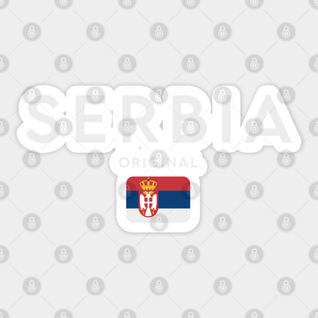 Serbia flag, serbian flag Sticker by eka123