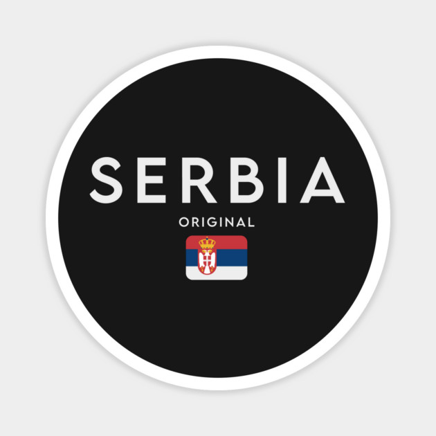 Serbia flag, serbian flag Magnet by eka123