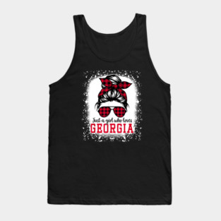 Georgia Girls Just A Girl Who Loves Georgia Tank Top