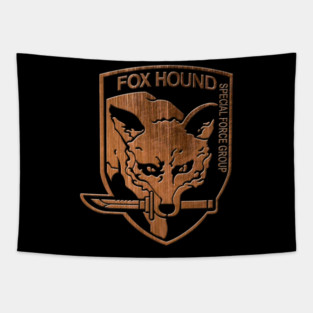 Fox Hound Special Forces Group Logo Metal Gear Solid Tapestry