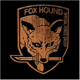 Fox Hound Special Forces Group Logo Metal Gear Solid Posters and Art
