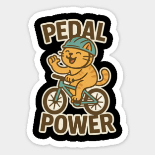 Pedal Power Cat Lovers Gift Magnet