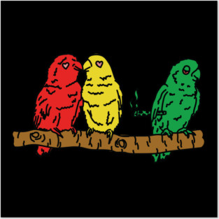 three little bird love Posters and Art