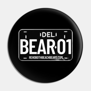REHOBOTH BEACH DELAWARE BLACK BEAR TAG Pin