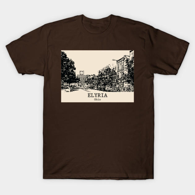 Elyria - Ohio T-Shirt by Lakeric