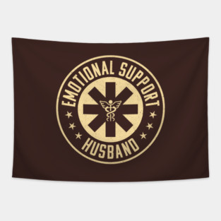 Emotional Support Husband by Tobe Fonseca Tapestry