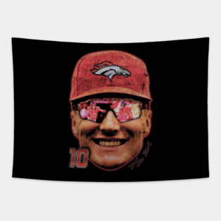 Bo Nix Big Face Signature Tapestry