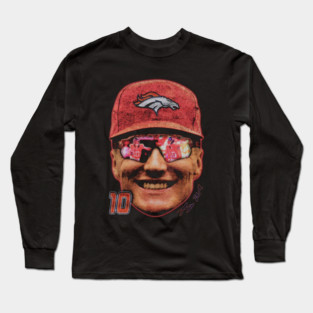 Bo Nix Big Face Signature Long Sleeve T-Shirt