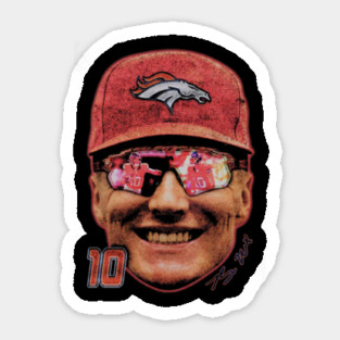 Bo Nix Big Face Signature Sticker