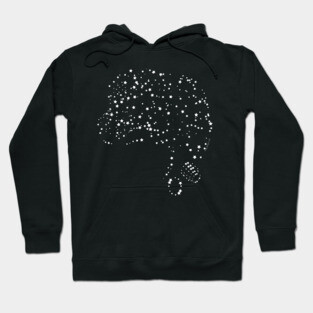 Uhura, Star Trek TOS, Starfield (dark backgrounds) Hoodie