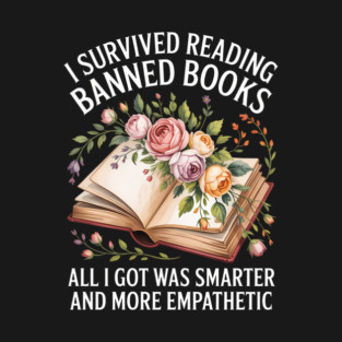 Book Lovers Flower Funny Joke T-Shirt
